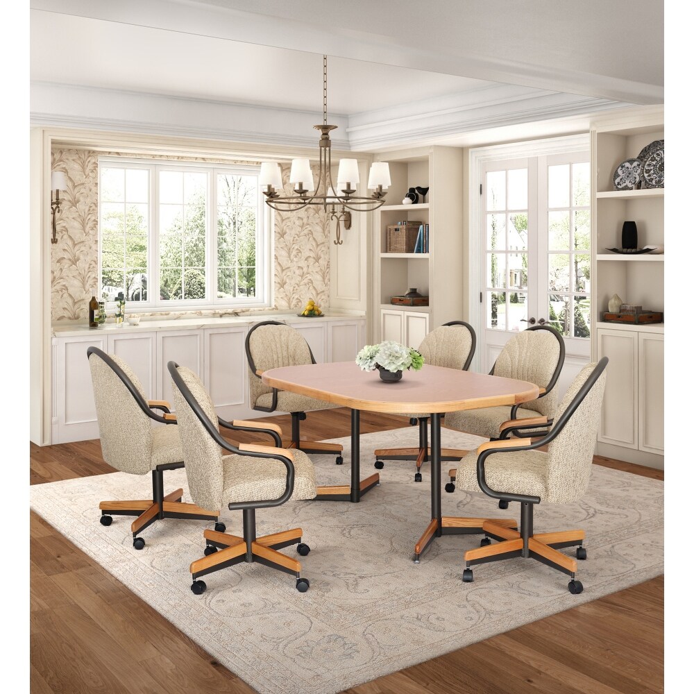 Kitchen table with roller chairs online